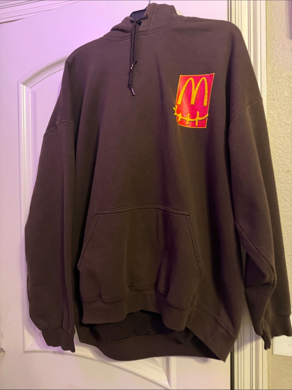 Cactus Brown Hoodie with Yellow and White Graphic